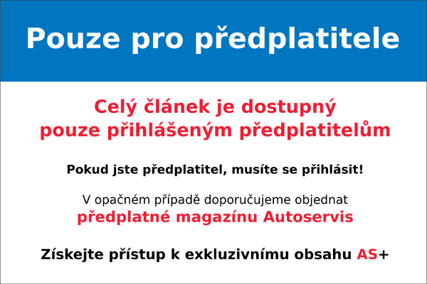 Předplatné magazínu Autoservis