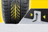 Dunlop Econodrive Winter trakce na snehu