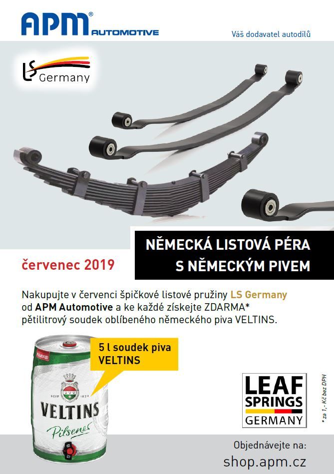 Německé listové pružiny s německým pivem